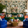 Load image into Gallery viewer, Layla Tropical Botanical Butterfly Peel and Stick and Traditional Wallpaper
