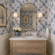 Load image into Gallery viewer, Erma Blue Victorian Pheasant Botanical Peel and Stick and Traditional Wallpaper
