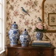 Load image into Gallery viewer, Wilna Road Botanical Bird Peel and Stick and Traditional Wallpaper
