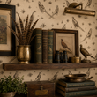 Load image into Gallery viewer, Pheasant Grove Beige Victorian Pheasant Peel and Stick and Traditional Wallpaper
