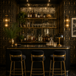 Load image into Gallery viewer, Neve Avenue Gold Art Deco Peel and Stick and Traditional Wallpaper
