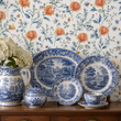Load image into Gallery viewer, Liza Mae Watercolor Botanical Floral  Peel and Stick and Traditional Wallpaper
