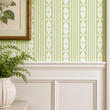 Load image into Gallery viewer, Ruth Road Green Hearts and Stripes Retro Peel and Stick and Traditional Wallpaper
