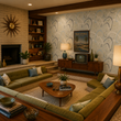 Load image into Gallery viewer, Yeo Street Atomic Mid-Century Modern Peel and Stick and Traditional Wallpaper
