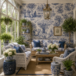 Load image into Gallery viewer, Albany Mews Victorian Landscape Toile Peel and Stick and Traditional Wallpaper
