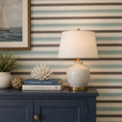 Load image into Gallery viewer, Mariner's Cove Teal and Brown Nautical Striped Peel and Stick and Traditional Wallpaper
