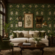 Load image into Gallery viewer, The Ambury Victorian Art Nouveau Floral Peel and Stick and Traditional Wallpaper
