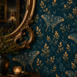 Load image into Gallery viewer, Allister Moody Moth Night Garden Botanical Peel and Stick and Traditional Wallpaper
