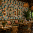 Load image into Gallery viewer, Avalon Pastel Tropical Leaves Peel and Stick and Traditional Wallpaper
