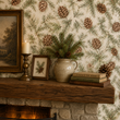 Load image into Gallery viewer, Asher Autumn Fall Woodland Pine Cones Peel and Stick and Traditional Wallpaper
