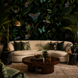 Load image into Gallery viewer, Baird Gardens Butterfly Botanical Peel and Stick and Traditional Wallpaper
