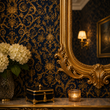 Load image into Gallery viewer, Brockley Hall Victorian Ornate Damask Peel and Stick and Traditional Wallpaper
