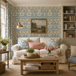Load image into Gallery viewer, Elisa Jane Vintage Kitsch Floral Peel and Stick and Traditional Wallpaper

