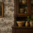 Load image into Gallery viewer, Alfred Mews Victorian Toile Peel and Stick and Traditional Wallpaper
