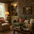 Load image into Gallery viewer, Jemma Court Moody Floral Peel and Stick and Traditional Wallpaper
