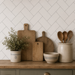 Load image into Gallery viewer, Delisle Road White Herringbone Peel and Stick and Traditional Wallpaper
