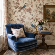 Load image into Gallery viewer, Wilna Road Botanical Bird Peel and Stick and Traditional Wallpaper
