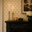 Load image into Gallery viewer, Astel Avenue Gold Art Deco Peel and Stick and Traditional Wallpaper
