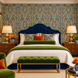 Load image into Gallery viewer, Withers Mead Bohemian Floral Peel and Stick and Traditional Wallpaper
