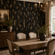 Load image into Gallery viewer, Arlo Crescent Art Deco Botanical Peel and Stick and Traditional Wallpaper
