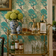 Load image into Gallery viewer, Camila Road Vintage Blue Floral Peel and Stick and Traditional Wallpaper
