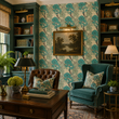 Load image into Gallery viewer, Camila Road Vintage Blue Floral Peel and Stick and Traditional Wallpaper
