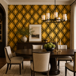 Load image into Gallery viewer, Carmello Art Deco Gold Glam Geometric Peel and Stick and Traditional Wallpaper
