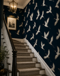 Load image into Gallery viewer, Outwich Street White Cranes Peel and Stick and Traditional Wallpaper
