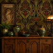 Load image into Gallery viewer, Melba Ornate Art Nouveau Peel and Stick and Traditional Wallpaper
