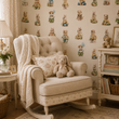 Load image into Gallery viewer, Woodland Critters Vintage Fairytale Forest Animals Peel and Stick and Traditional Wallpaper
