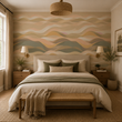 Load image into Gallery viewer, Sanoran Abstract Pattern Earth Tones Landscape Peel and Stick and Traditional Wallpaper
