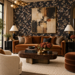 Load image into Gallery viewer, Cicerly Road Gold Leaves Peel and Stick and Traditional Wallpaper
