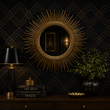 Load image into Gallery viewer, Irwin Isle Black and Gold Art Deco Peel and Stick and Traditional Wallpaper
