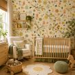 Load image into Gallery viewer, Brenda Gardens Whimsical Botanical Peel and Stick and Traditional Wallpaper

