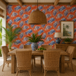 Load image into Gallery viewer, Villa Abstract Bold Tropical Palm Leaves Peel and Stick and Traditional Wallpaper
