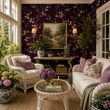 Load image into Gallery viewer, Early Mews Flower Garden Peel and Stick and Traditional Wallpaper
