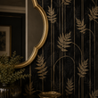 Load image into Gallery viewer, Arlo Crescent Art Deco Botanical Peel and Stick and Traditional Wallpaper

