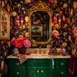 Load image into Gallery viewer, Peonies Victorian Moody Peel and Stick and Traditional Wallpaper
