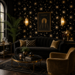 Load image into Gallery viewer, Zelda Moody Moon and Stars Peel and Stick and Traditional Wallpaper
