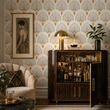 Load image into Gallery viewer, Arlene Gold Ornate Art Deco Peel and Stick and Traditional Wallpaper
