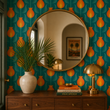 Load image into Gallery viewer, Goswell Road Retro Floral Peel and Stick and Traditional Wallpaper
