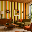 Load image into Gallery viewer, Alvin Retro Mid Century Modern Peel and Stick and Traditional Wallpaper
