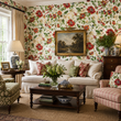 Load image into Gallery viewer, Roseland Close Red Floral Peel and Stick and Traditional Wallpaper
