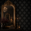 Load image into Gallery viewer, Amblecot Mews Victorian Gothic Damask Peel and Stick and Traditional Wallpaper
