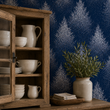 Load image into Gallery viewer, Aspen Snowy Winter Night Woodland Tree Peel and Stick and Traditional Wallpaper
