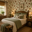 Load image into Gallery viewer, Asher Autumn Fall Woodland Pine Cones Peel and Stick and Traditional Wallpaper
