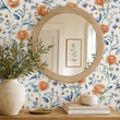 Load image into Gallery viewer, Liza Mae Watercolor Botanical Floral  Peel and Stick and Traditional Wallpaper
