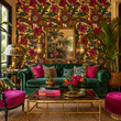 Load image into Gallery viewer, Ambrose Avenue Floral Botanical Peel and Stick and Traditional Wallpaper

