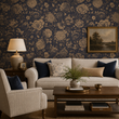 Load image into Gallery viewer, Windsor Road Victorian Floral Peel and Stick and Traditional Wallpaper
