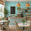 Load image into Gallery viewer, Christie Row Blue Geometric Peel and Stick and Traditional Wallpaper
